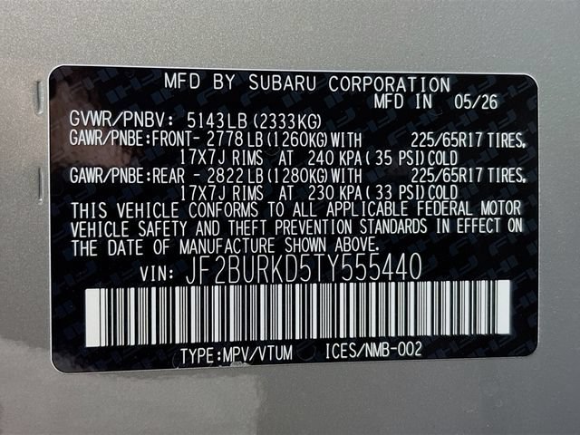 New 2026 Subaru Outback Wilderness AWD/4WD image 31