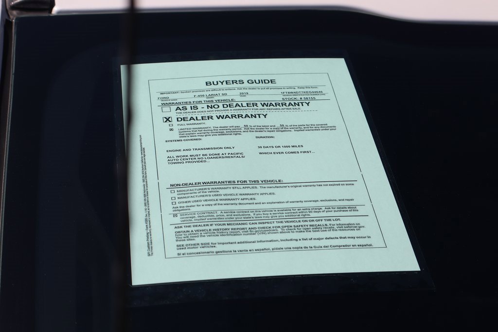 Used 2019 Ford F450 Lariat w/ Lariat Ultimate Package image 65