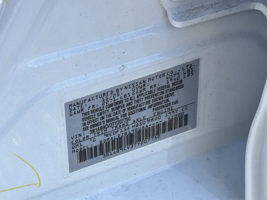 New 2026 Nissan Sentra SV w/ Floor Mat Package FWD image 20