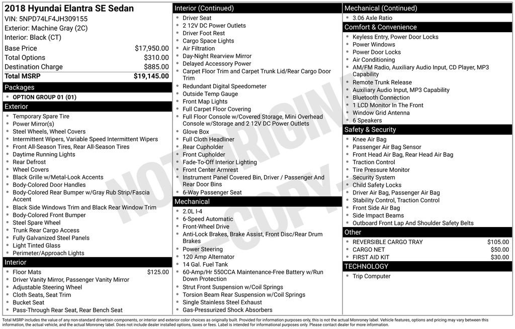 Used 2018 Hyundai Elantra SE FWD image 2
