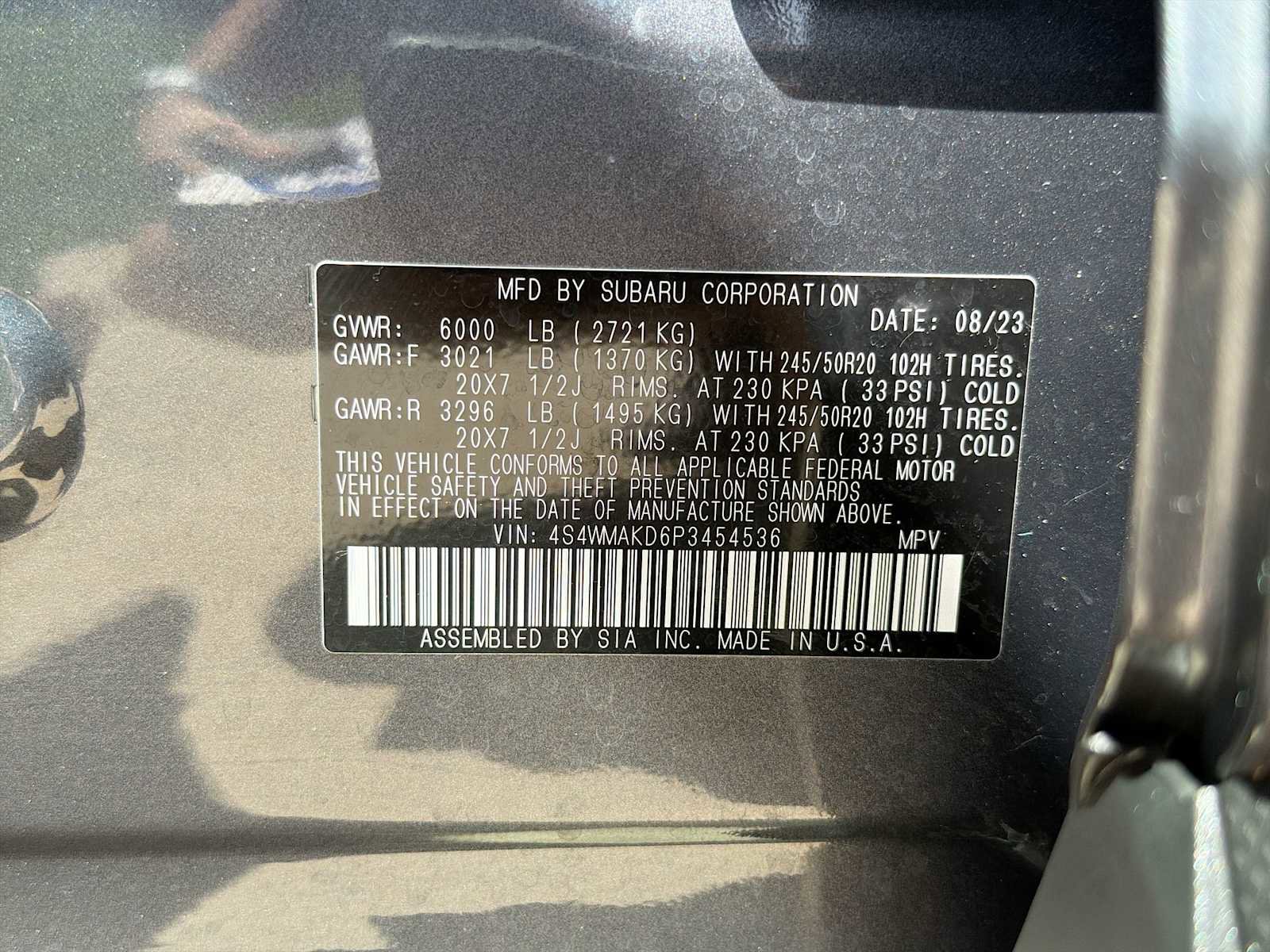 Certified 2023 Subaru Ascent Onyx Edition Limited AWD/4WD image 32