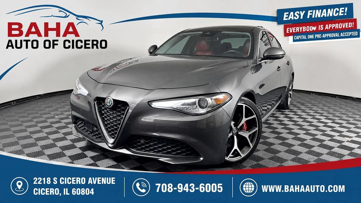 Used 2020 Alfa Romeo Giulia Ti w/ Active Blind Spot Package RWD image 1