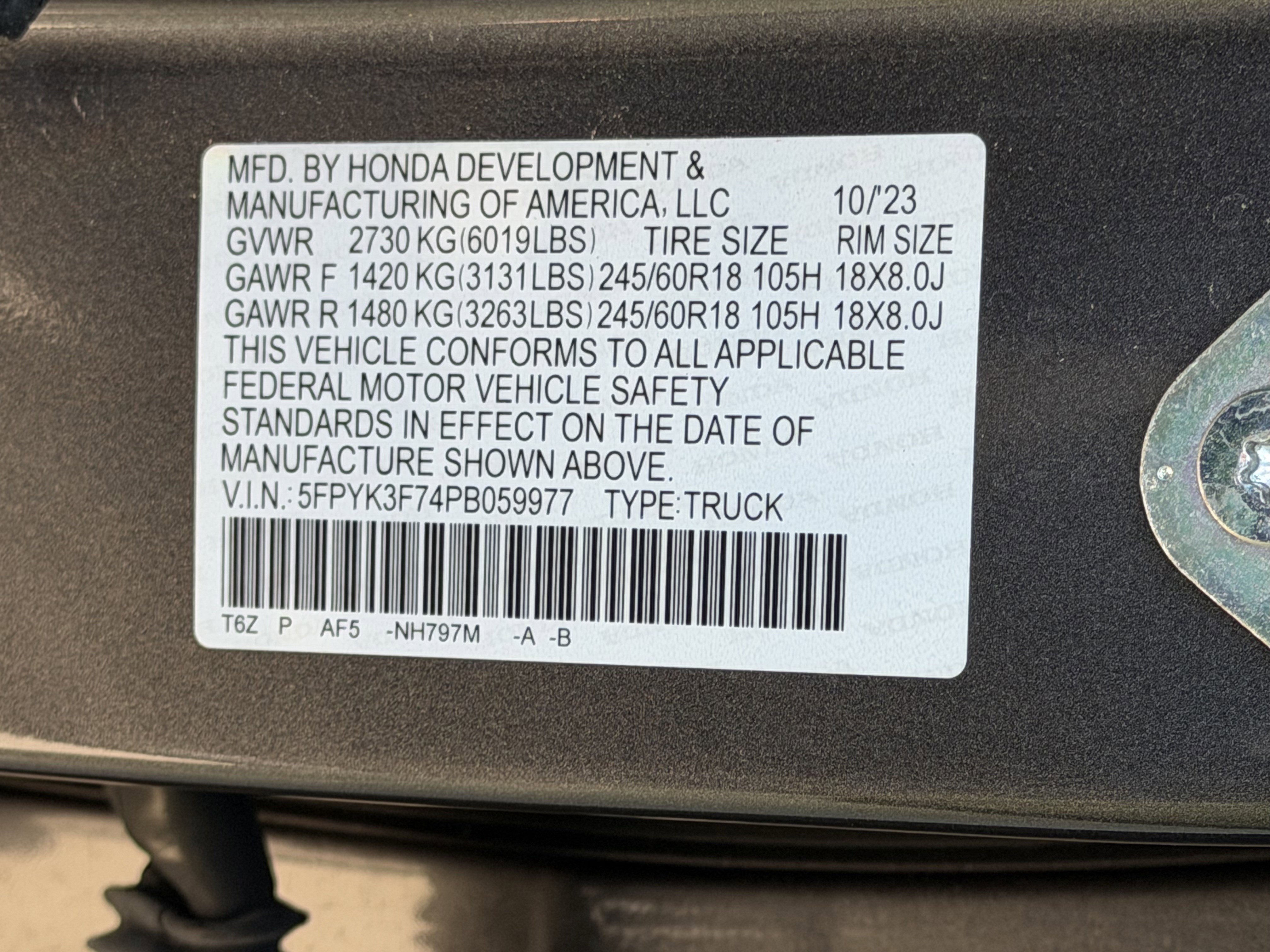 Used 2023 Honda Ridgeline RTL-E image 25