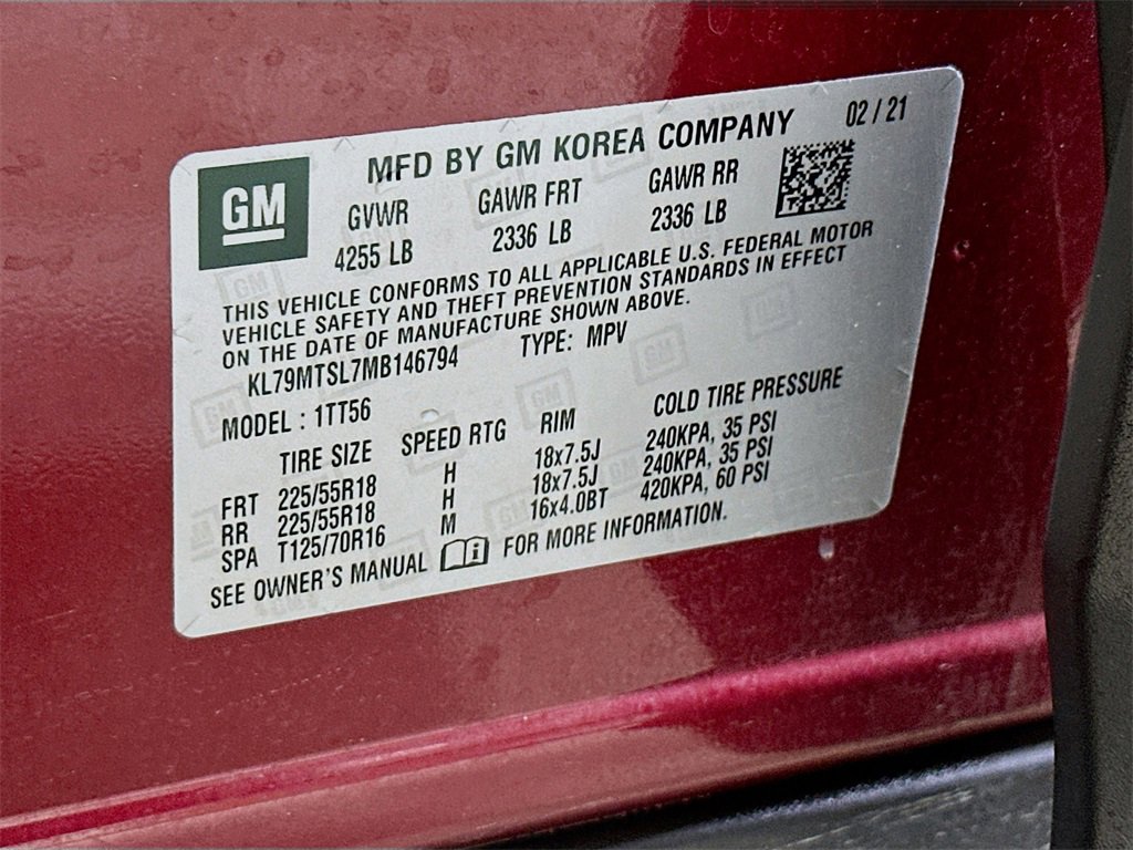 Used 2021 Chevrolet TrailBlazer RS w/ Sun and Liftgate Package image 27