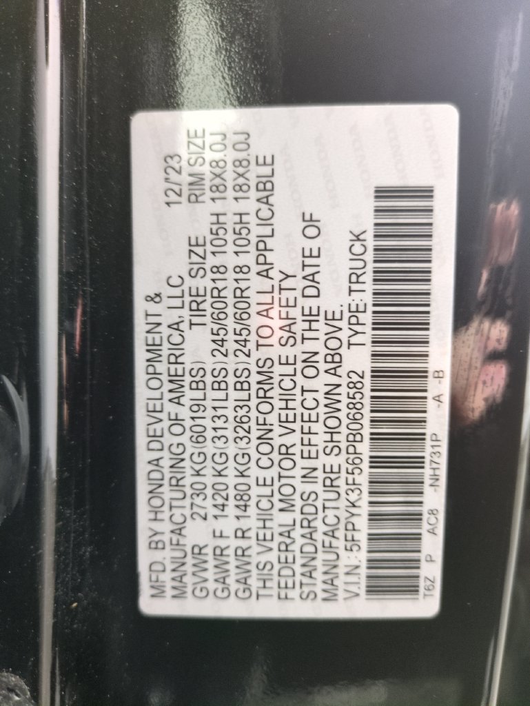 Certified 2023 Honda Ridgeline RTL image 37