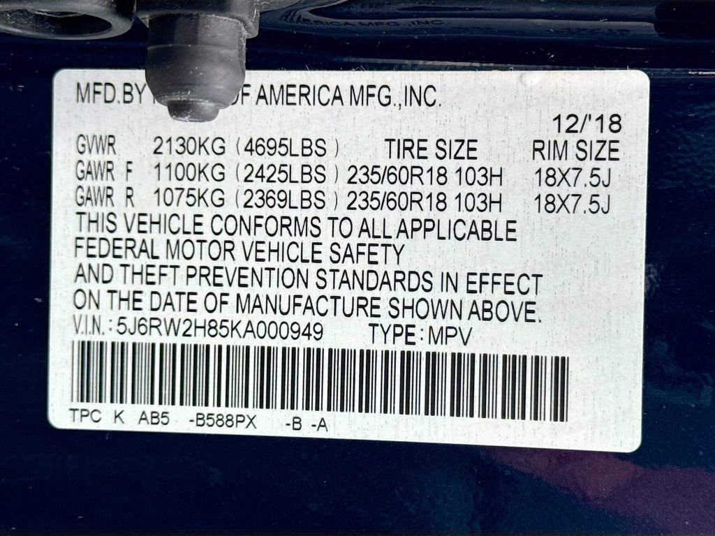 Used 2019 Honda CR-V EX-L image 32