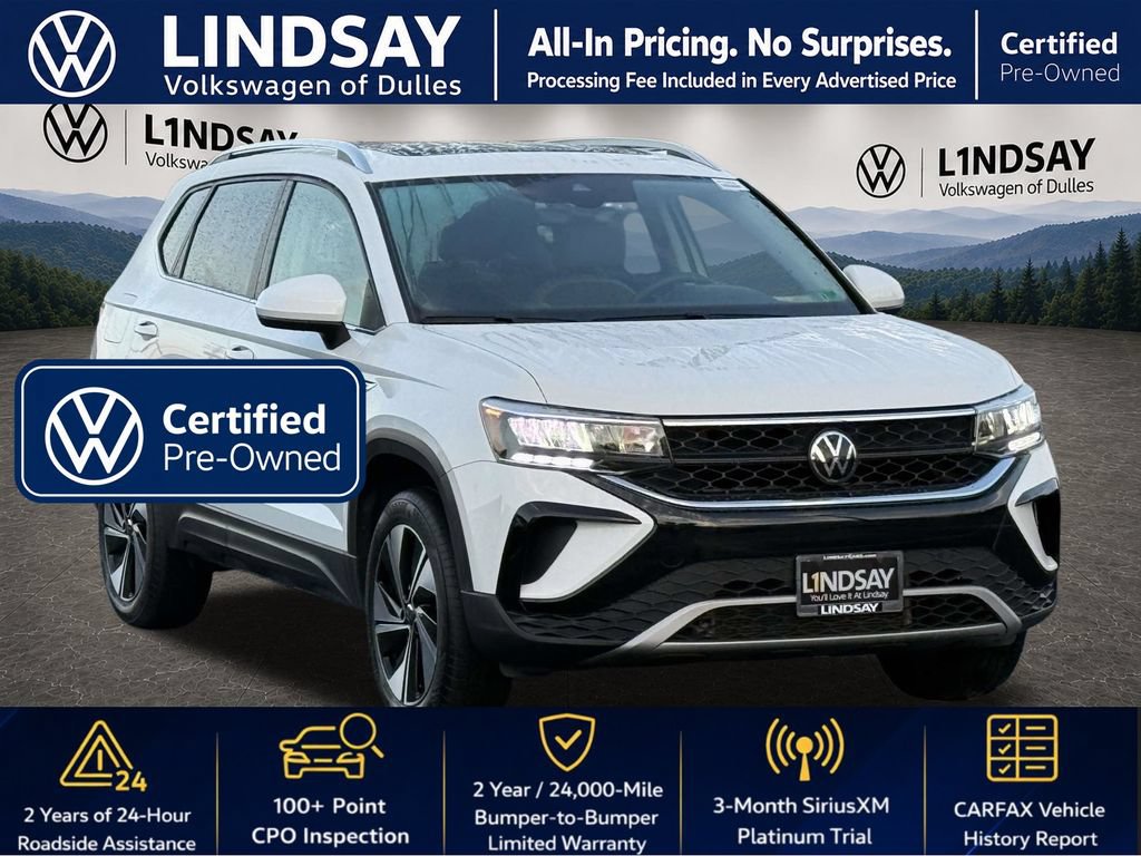 Used 2023 Volkswagen Taos SE w/ Panoramic Sunroof Package AWD/4WD image 1