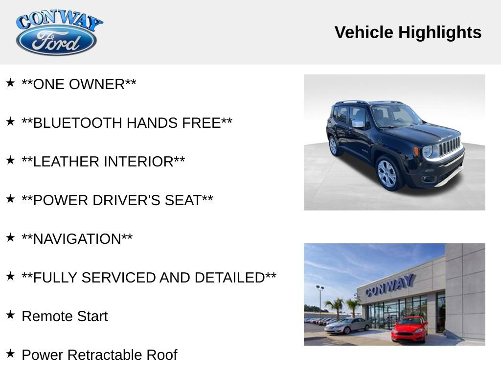 Used 2017 Jeep Renegade Limited image 4