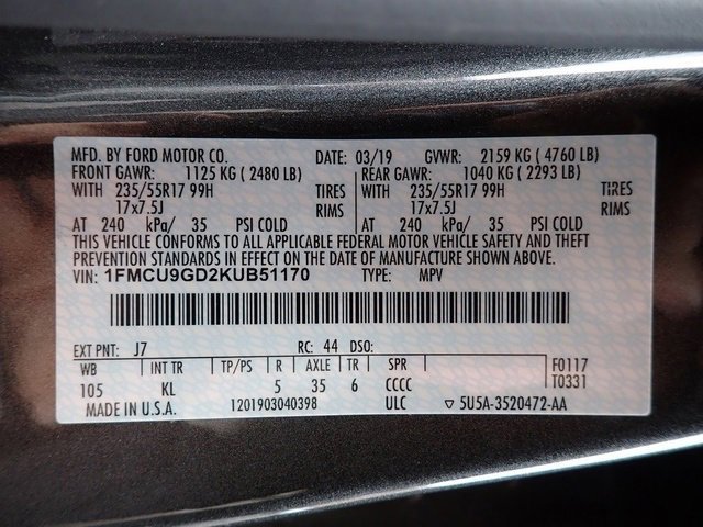 Used 2019 Ford Escape SE image 13