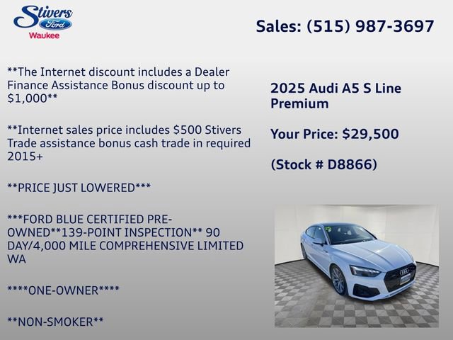 Used 2025 Audi A5 2.0T Premium Plus image 7