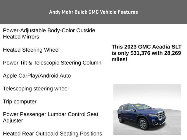 Used 2023 GMC Acadia SLT w/ Preferred Package image 16