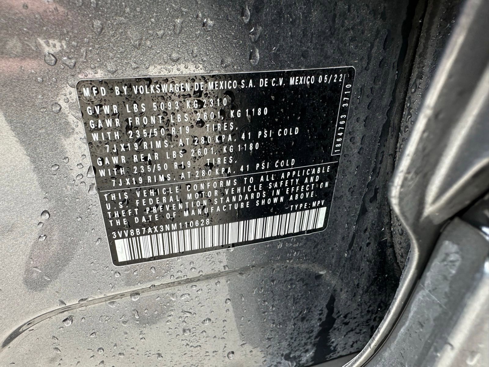 Used 2022 Volkswagen Tiguan SE R-Line AWD/4WD image 14