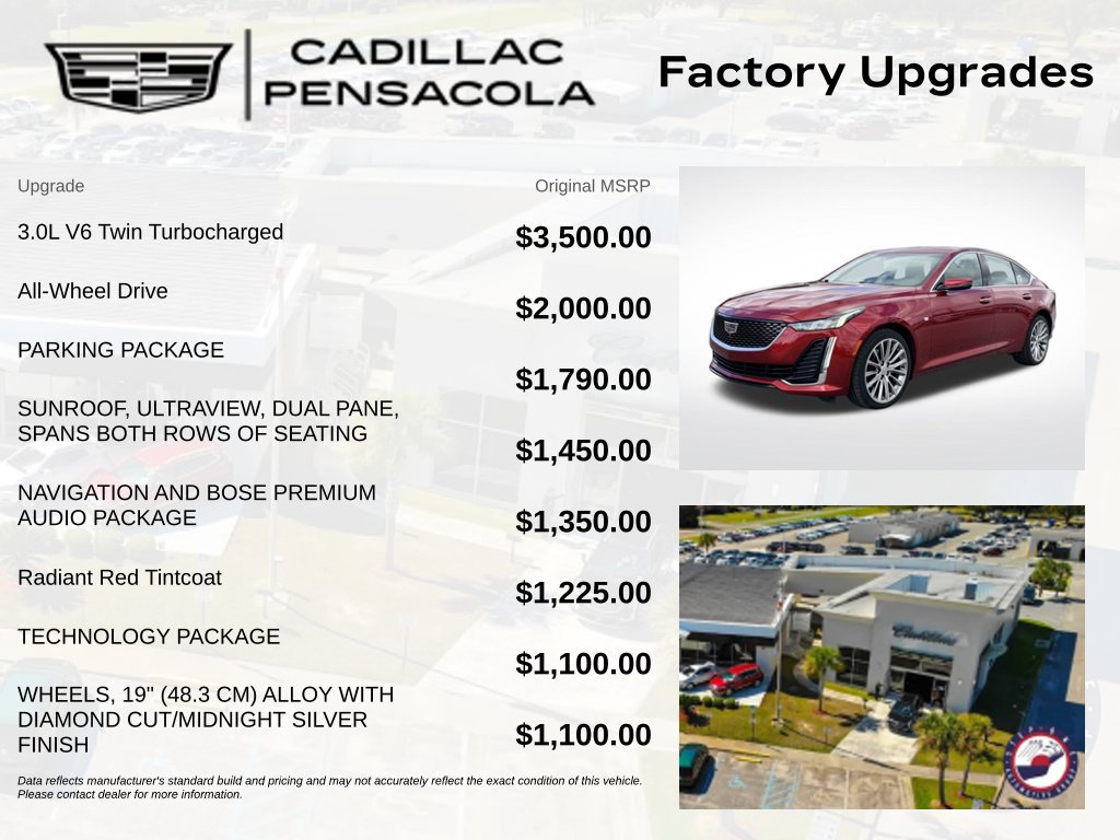 Certified 2023 Cadillac CT5 Premium Luxury w/ Parking Package AWD/4WD image 3