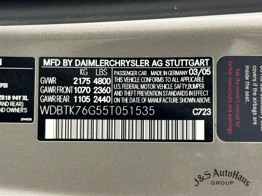 Used 2005 Mercedes-Benz CLK 55 AMG Cabriolet image 38