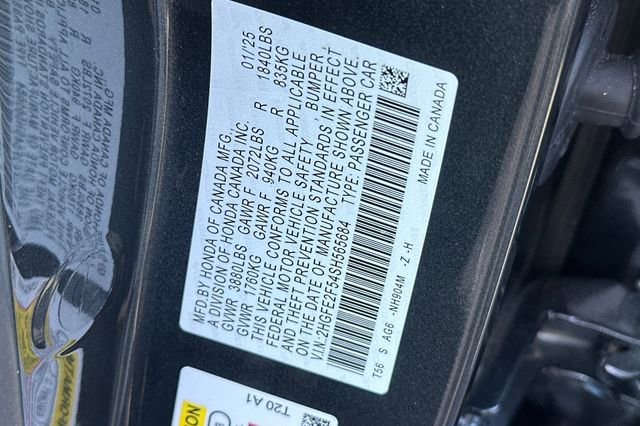 Certified 2025 Honda Civic Sport image 26