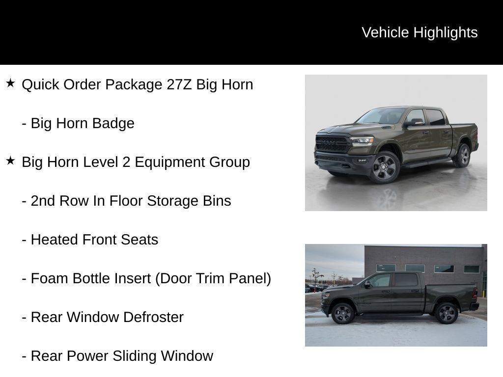Used 2021 RAM 1500 Big Horn w/ Built-to-serve Edition image 6