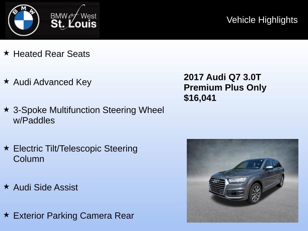 Used 2017 Audi Q7 3.0T Premium Plus AWD/4WD image 15