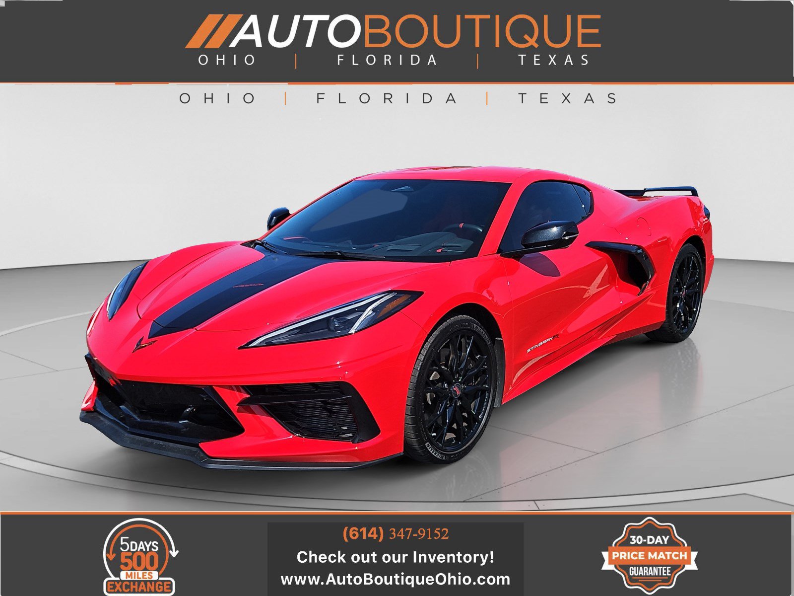Used 2024 Chevrolet Corvette Stingray Preferred Cpe w/ Z51 Performance Package RWD image 1