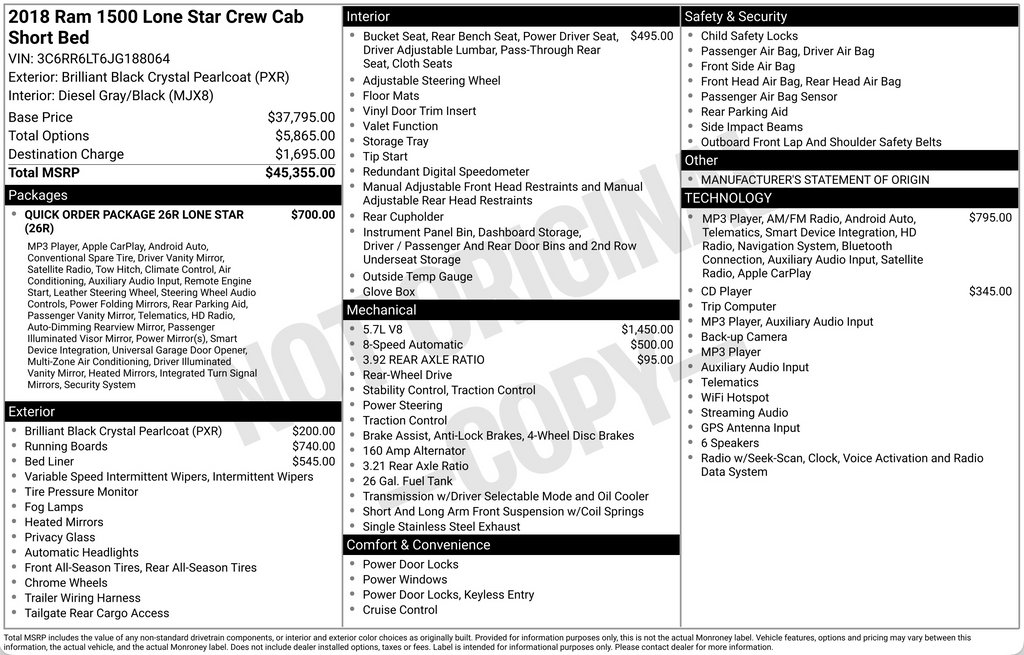 Used 2018 RAM 1500 Lone Star RWD image 26