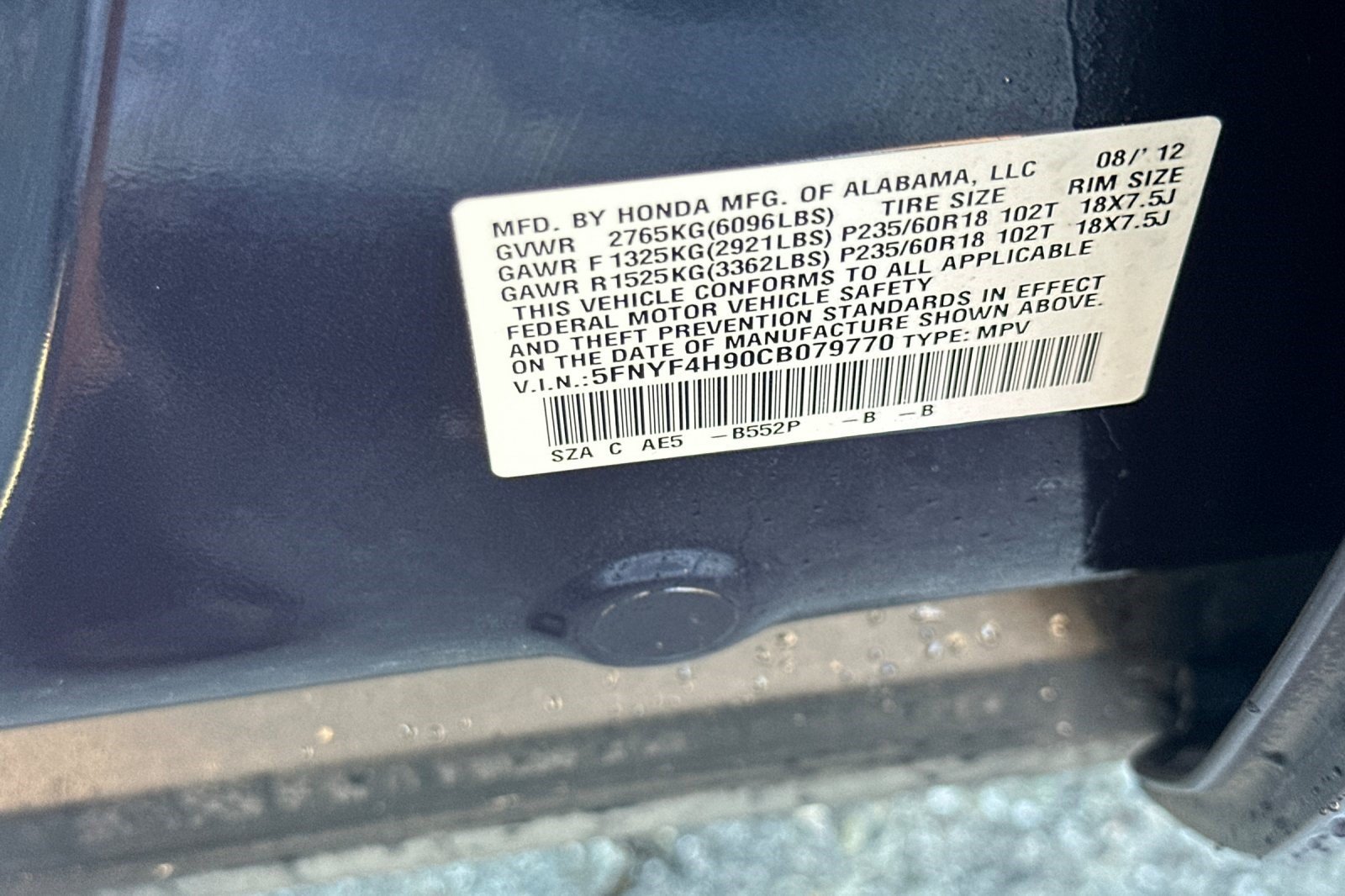 Used 2012 Honda Pilot Touring image 29