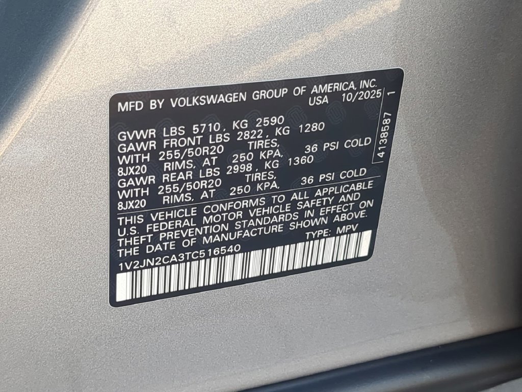 New 2026 Volkswagen Atlas SE FWD image 35