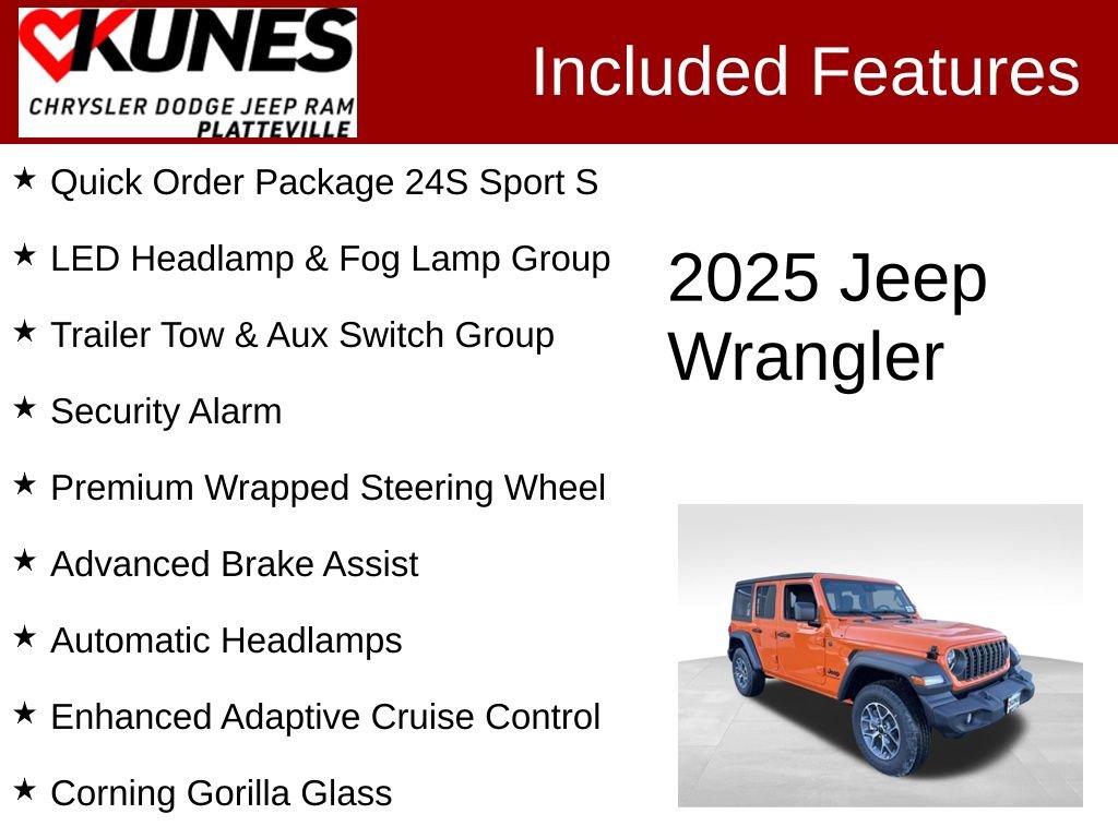 New 2025 Jeep Wrangler Sport S image 2