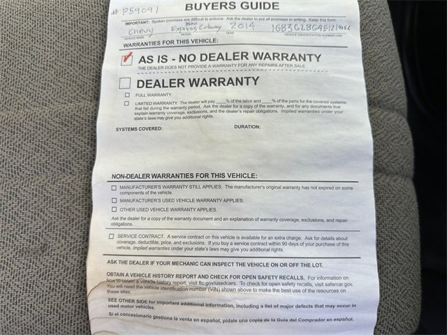 Used 2014 Chevrolet Express 3500 w/ Chrome Appearance Package image 28