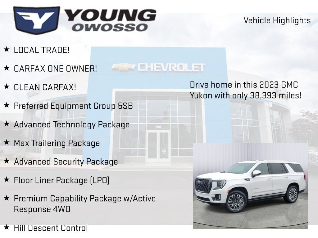 Certified 2023 GMC Yukon Denali Ultimate w/ LPO, Floor Liner Package image 8