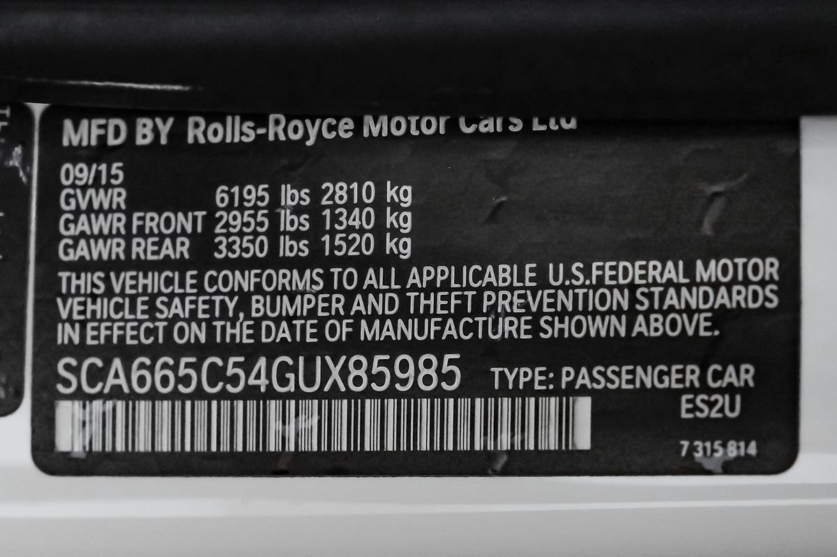 Used 2016 Rolls-Royce Wraith RWD image 50
