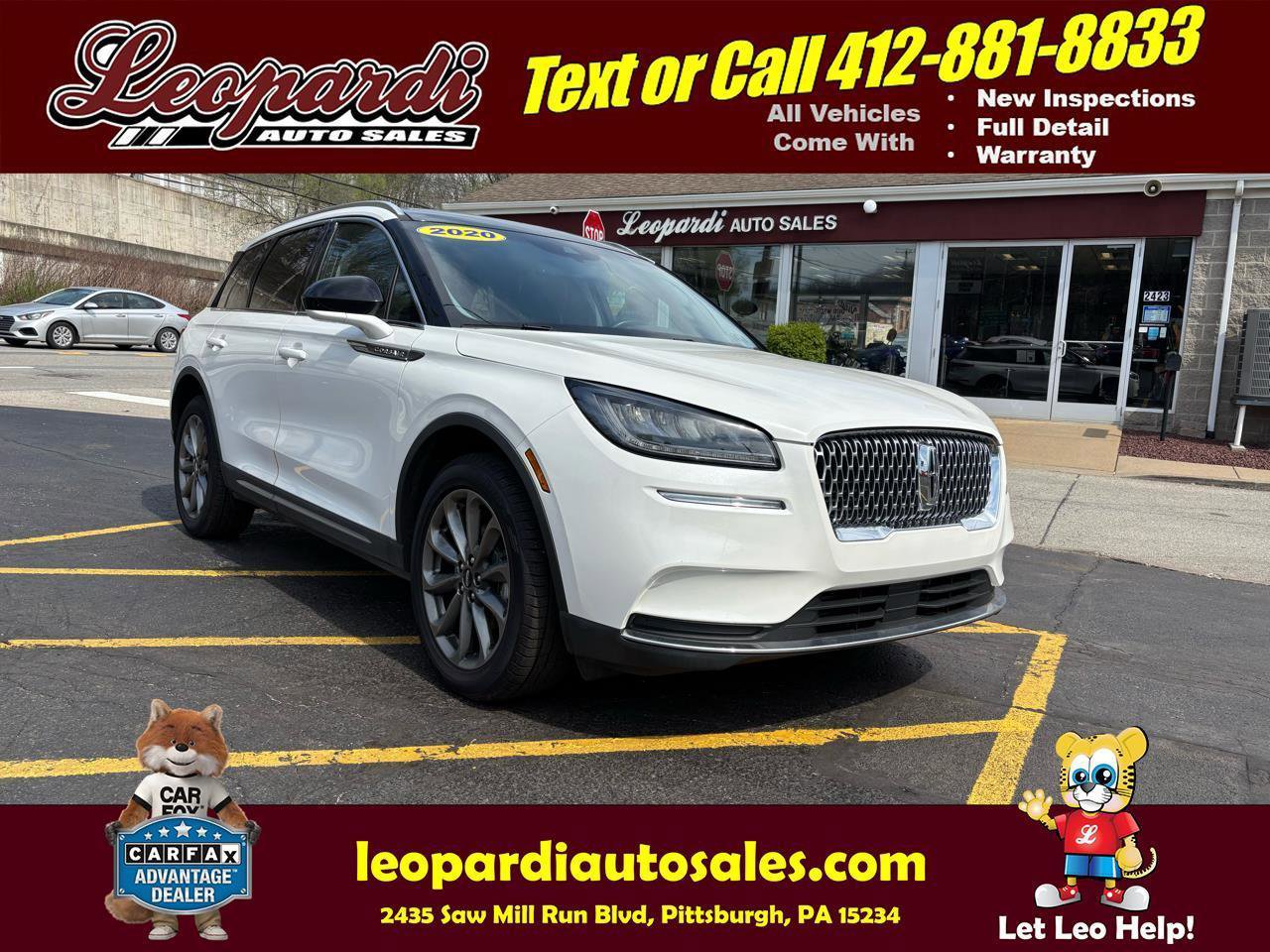 Used 2020 Lincoln Corsair AWD w/ Premium Package