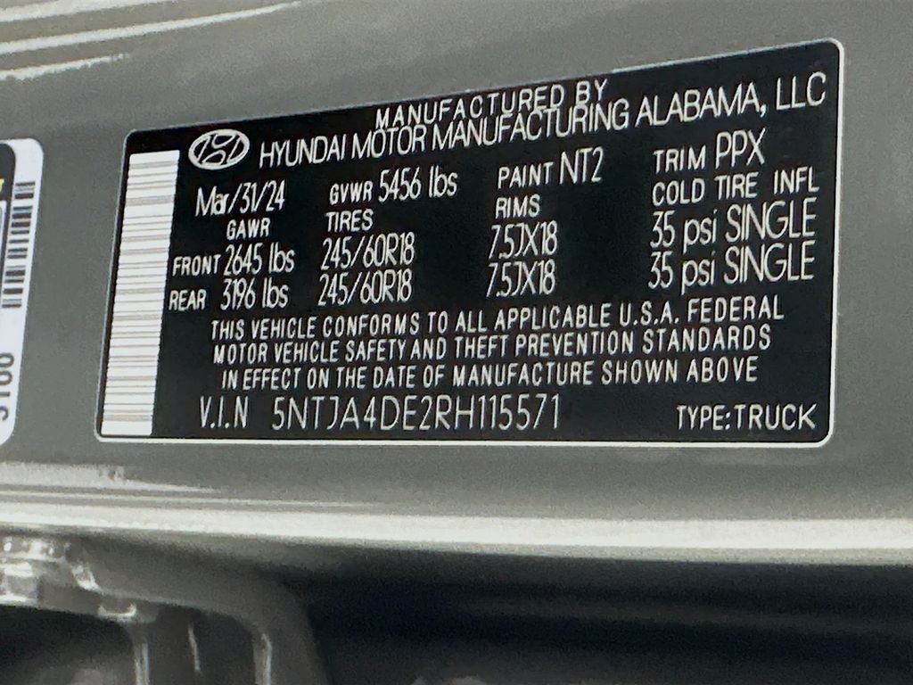 Certified 2024 Hyundai Santa Cruz SE FWD image 19