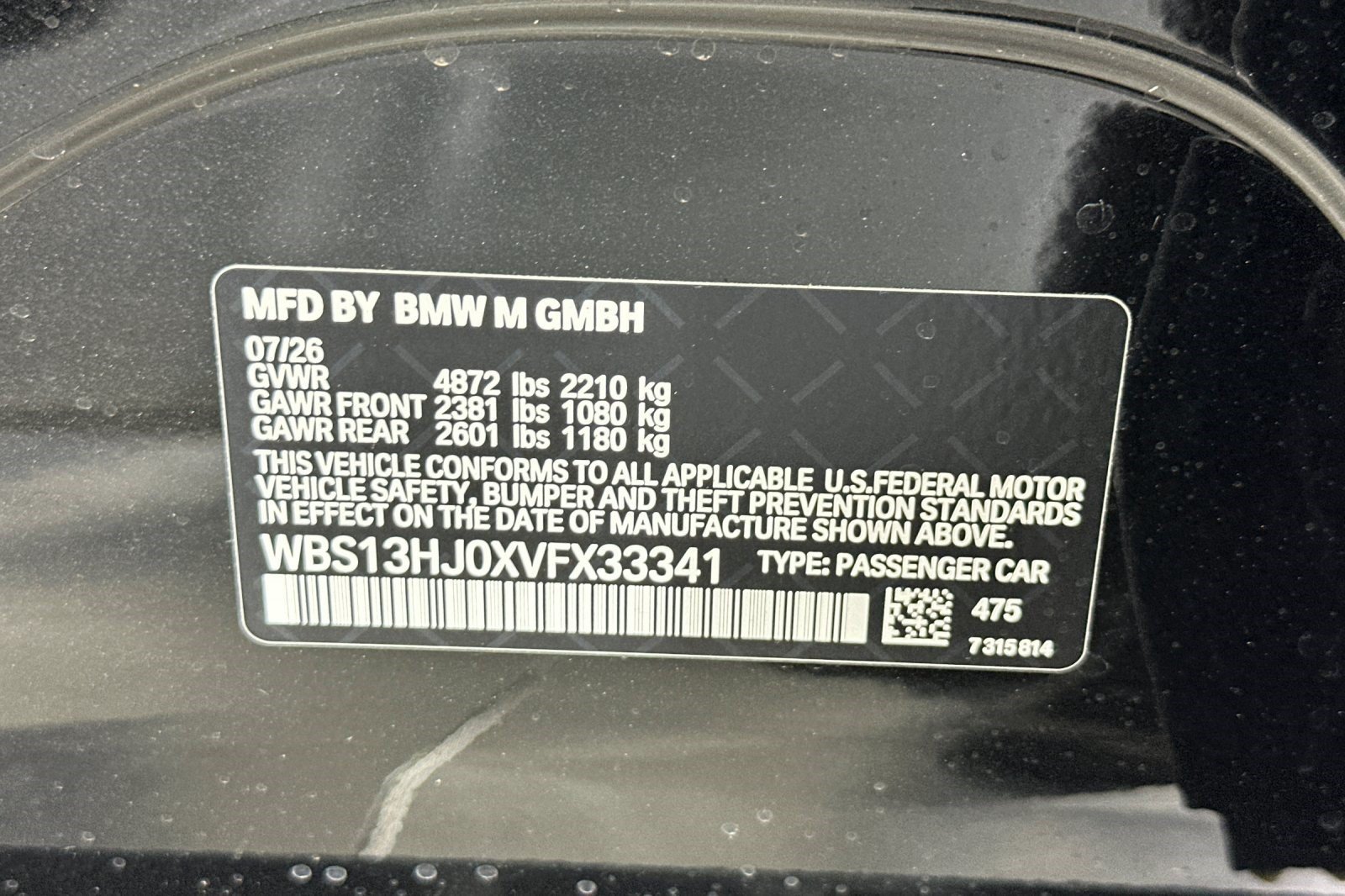 New 2027 BMW M3 w/ M Carbon Exterior Package RWD image 24