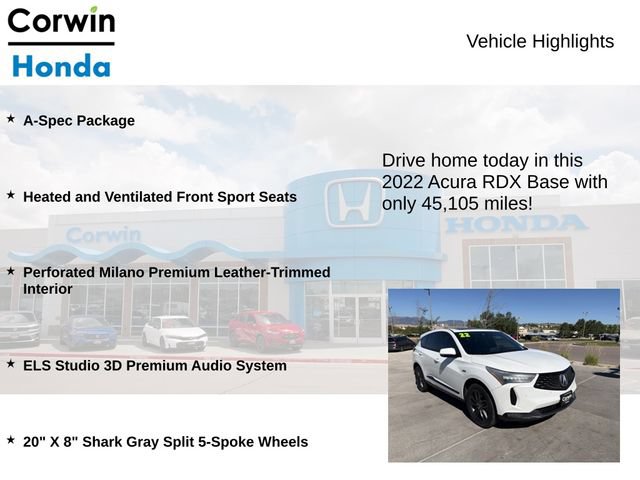 Used 2022 Acura RDX A-Spec AWD/4WD image 6
