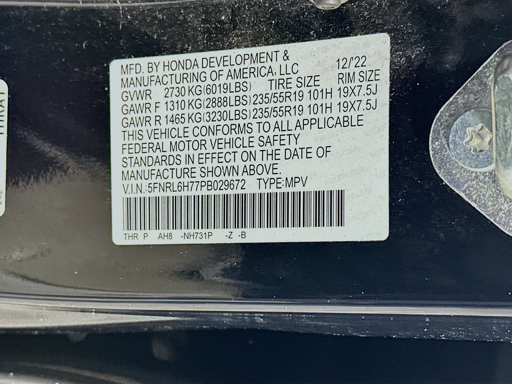 Used 2023 Honda Odyssey Sport image 12