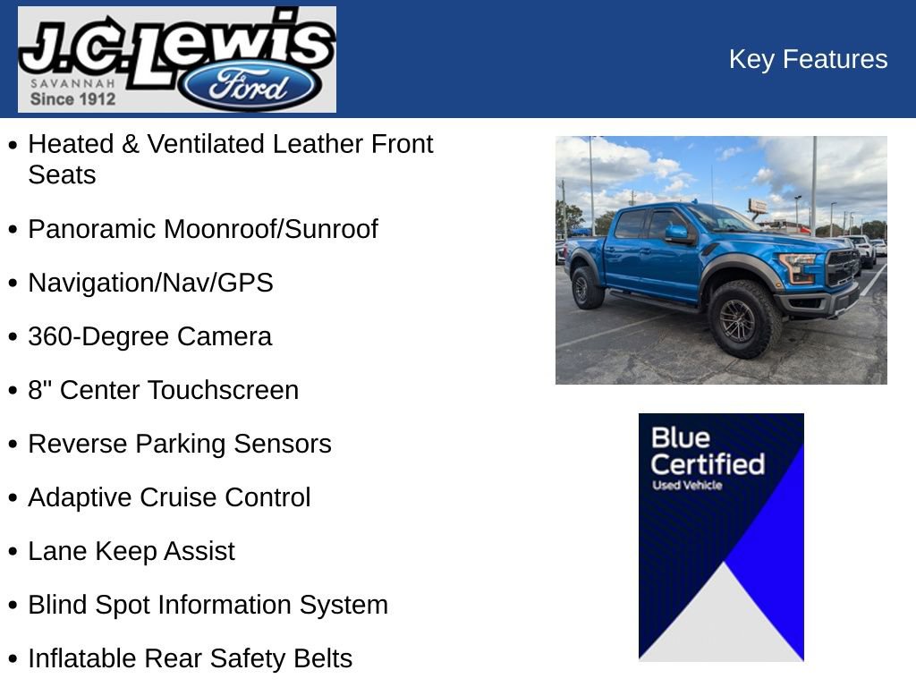 Certified 2019 Ford F150 Raptor w/ Equipment Group 802A Luxury image 35