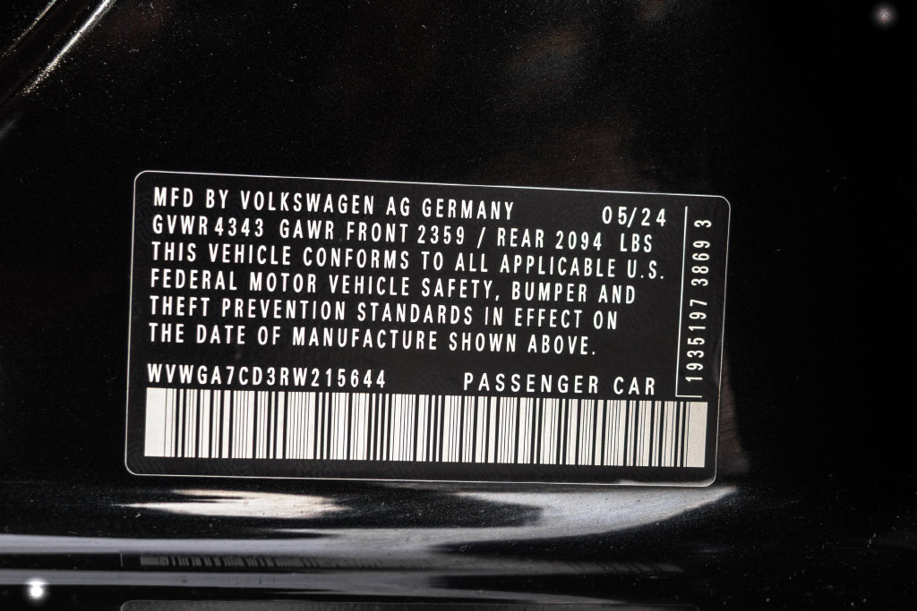 Certified 2024 Volkswagen GTI S FWD image 34