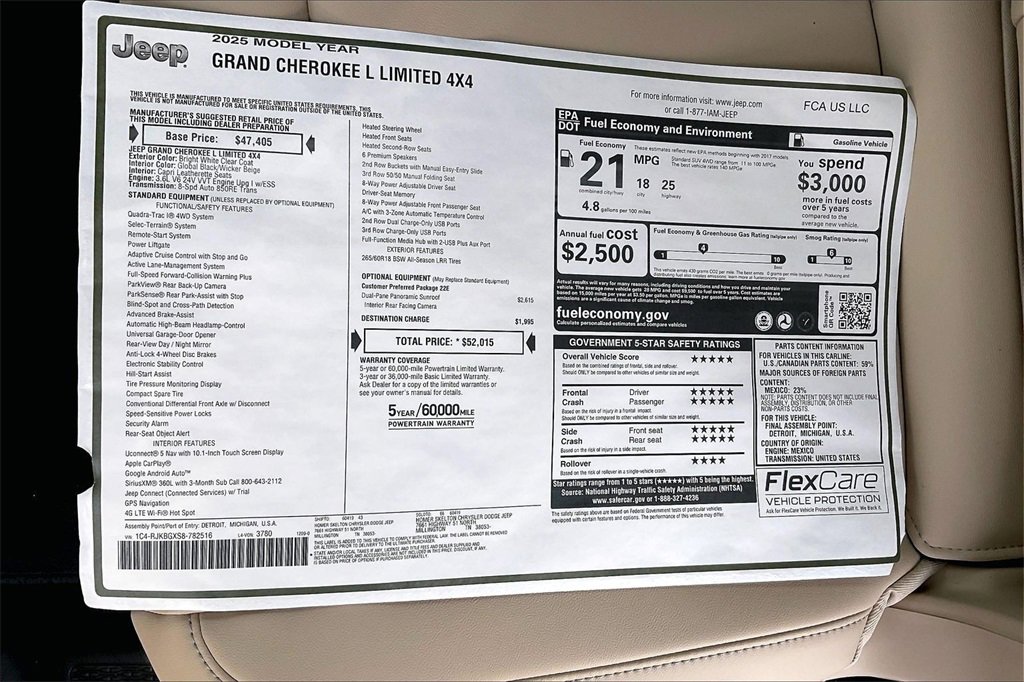 New 2025 Jeep Grand Cherokee L Limited image 14