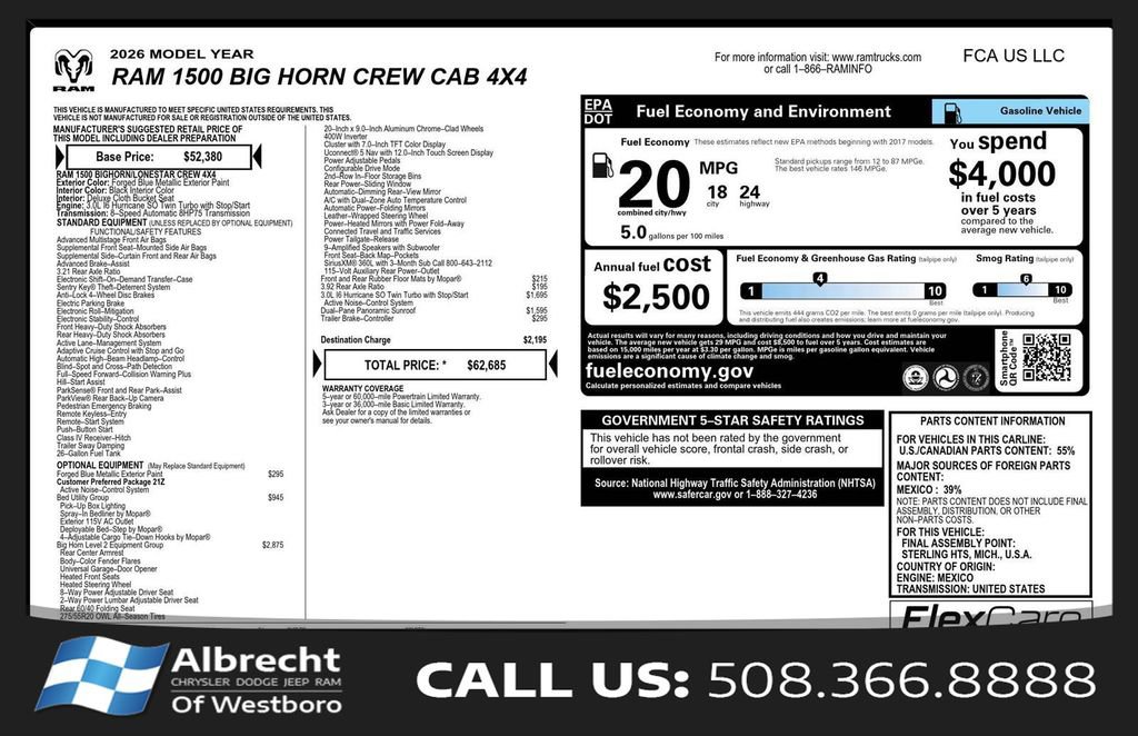 New 2026 RAM 1500 Big Horn AWD/4WD image 33
