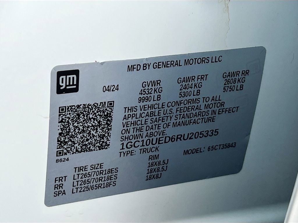 Used 2024 Chevrolet Silverado EV W/T image 30