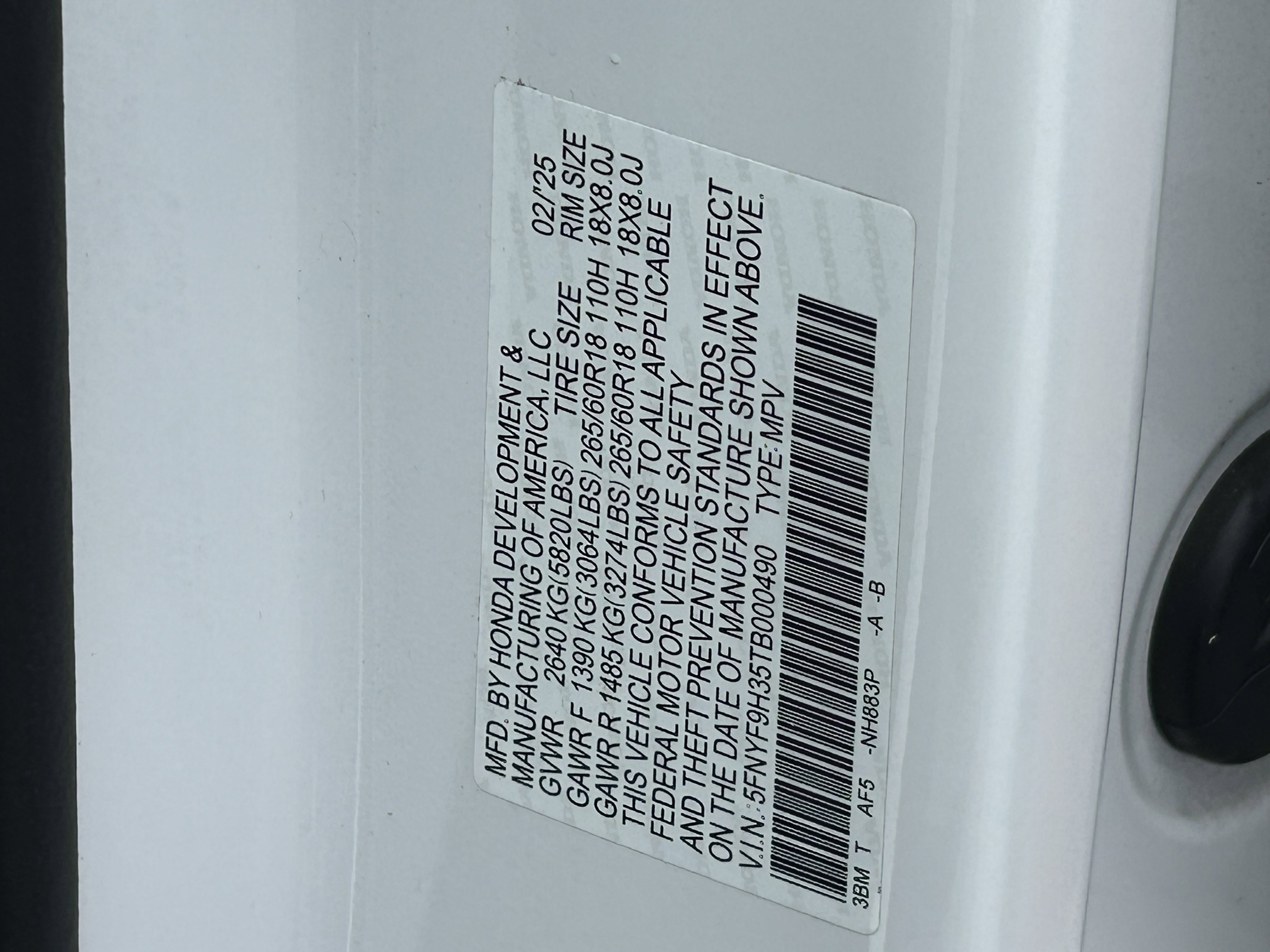 Certified 2026 Honda Passport RTL image 29