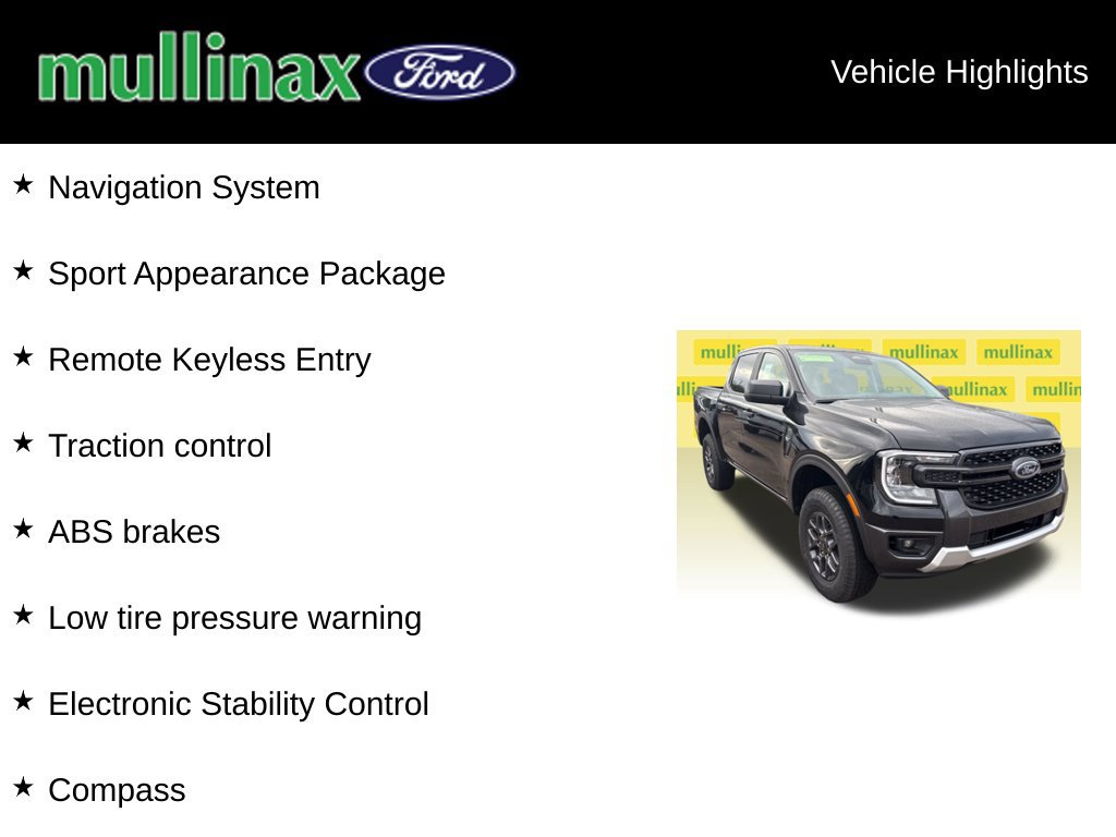 New 2026 Ford Ranger XLT w/ Equipment Group 301A High RWD image 15