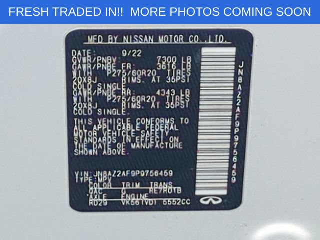 Used 2023 INFINITI QX80 Luxe w/ Cargo Package RWD image 40