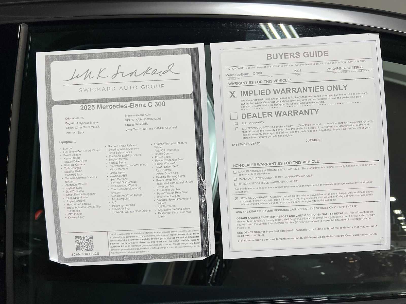 Certified 2025 Mercedes-Benz C 300 4MATIC Sedan image 44