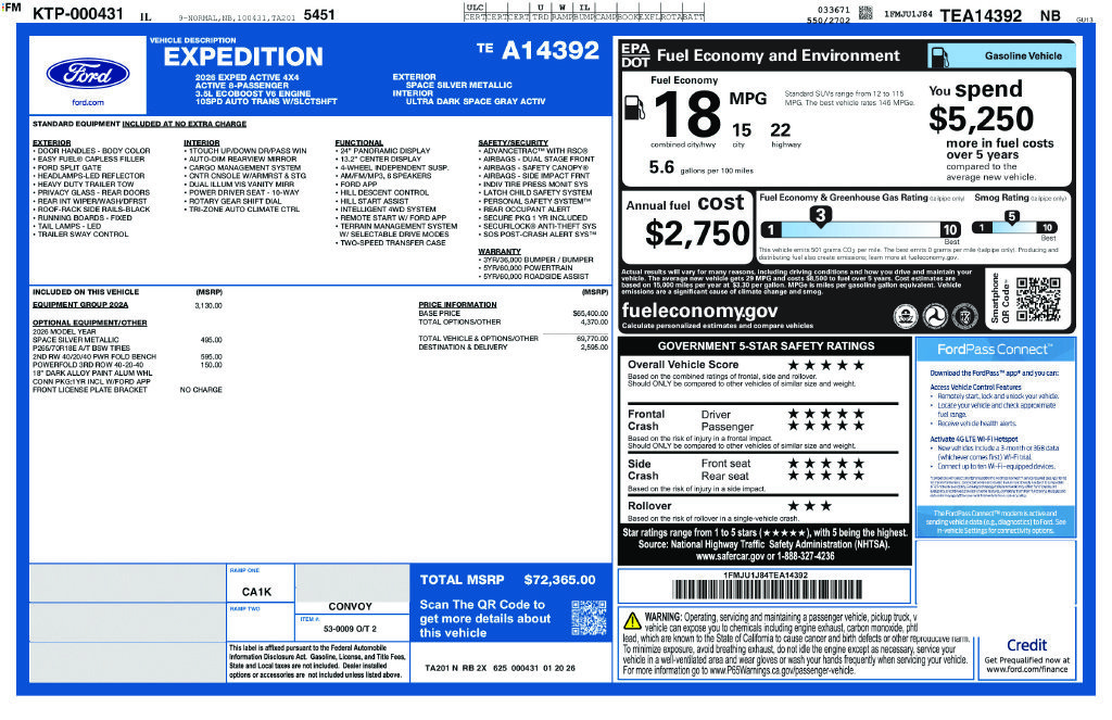 Used 2026 Ford Expedition Active AWD/4WD image 21