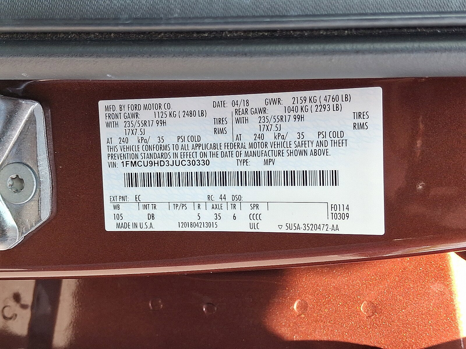Used 2018 Ford Escape SEL AWD/4WD image 25