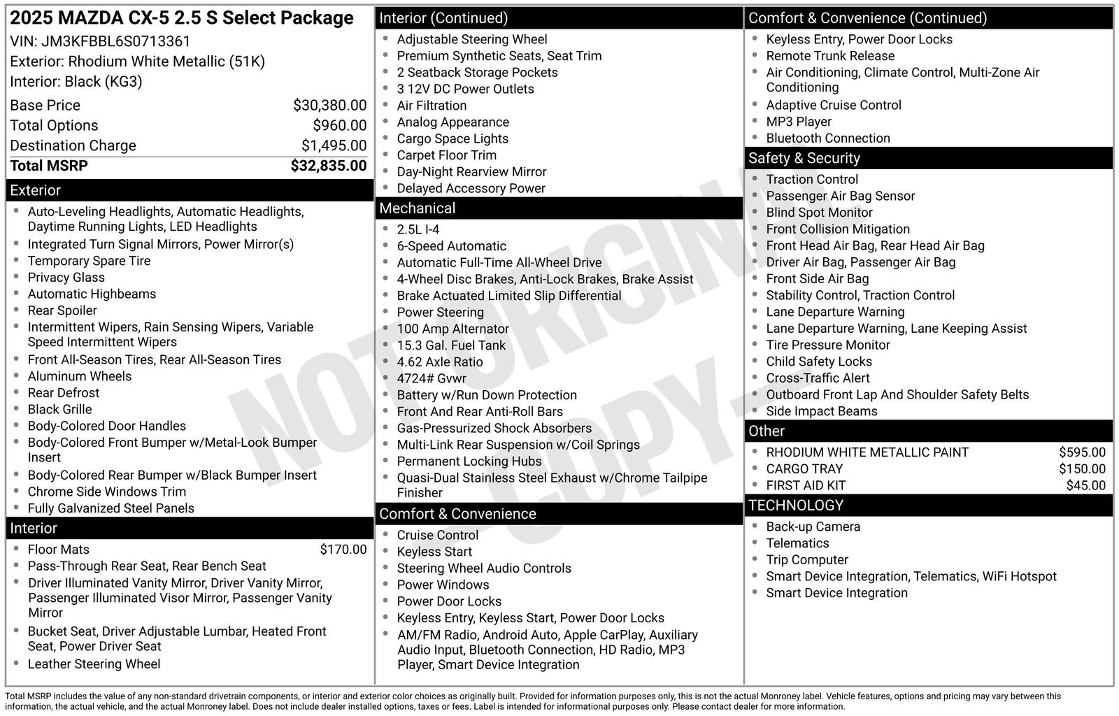 New 2025 MAZDA CX-5 AWD 2.5 S w/ Select Package image 21
