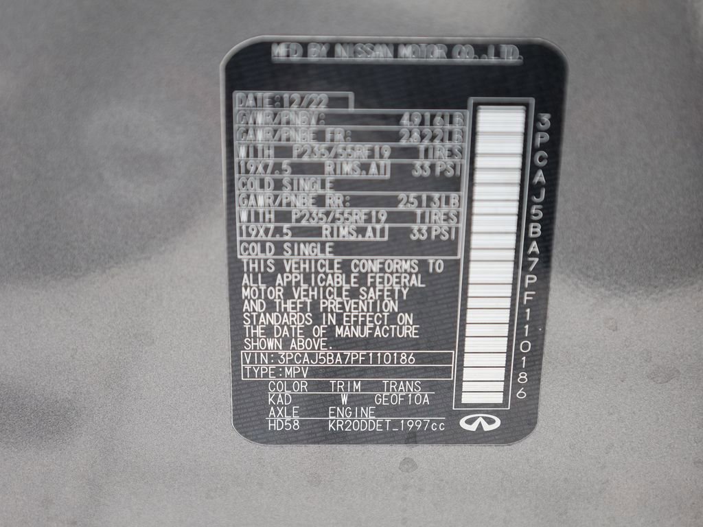 Certified 2023 INFINITI QX50 Luxe image 45