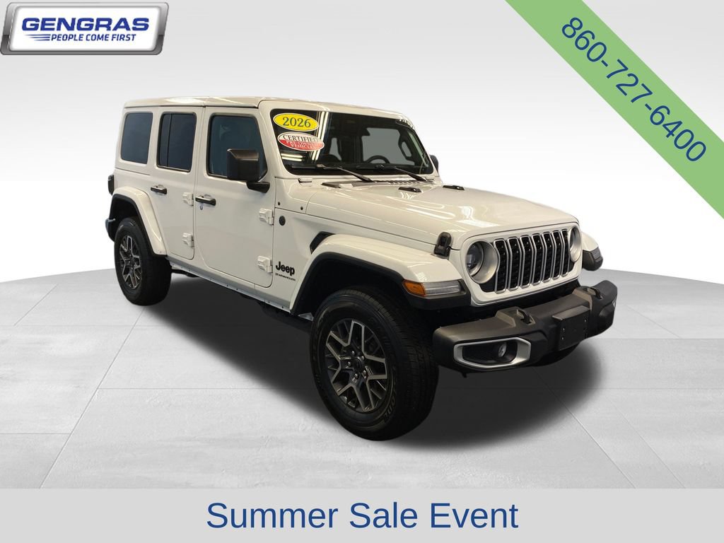 Certified 2026 Jeep Wrangler Unlimited Sahara