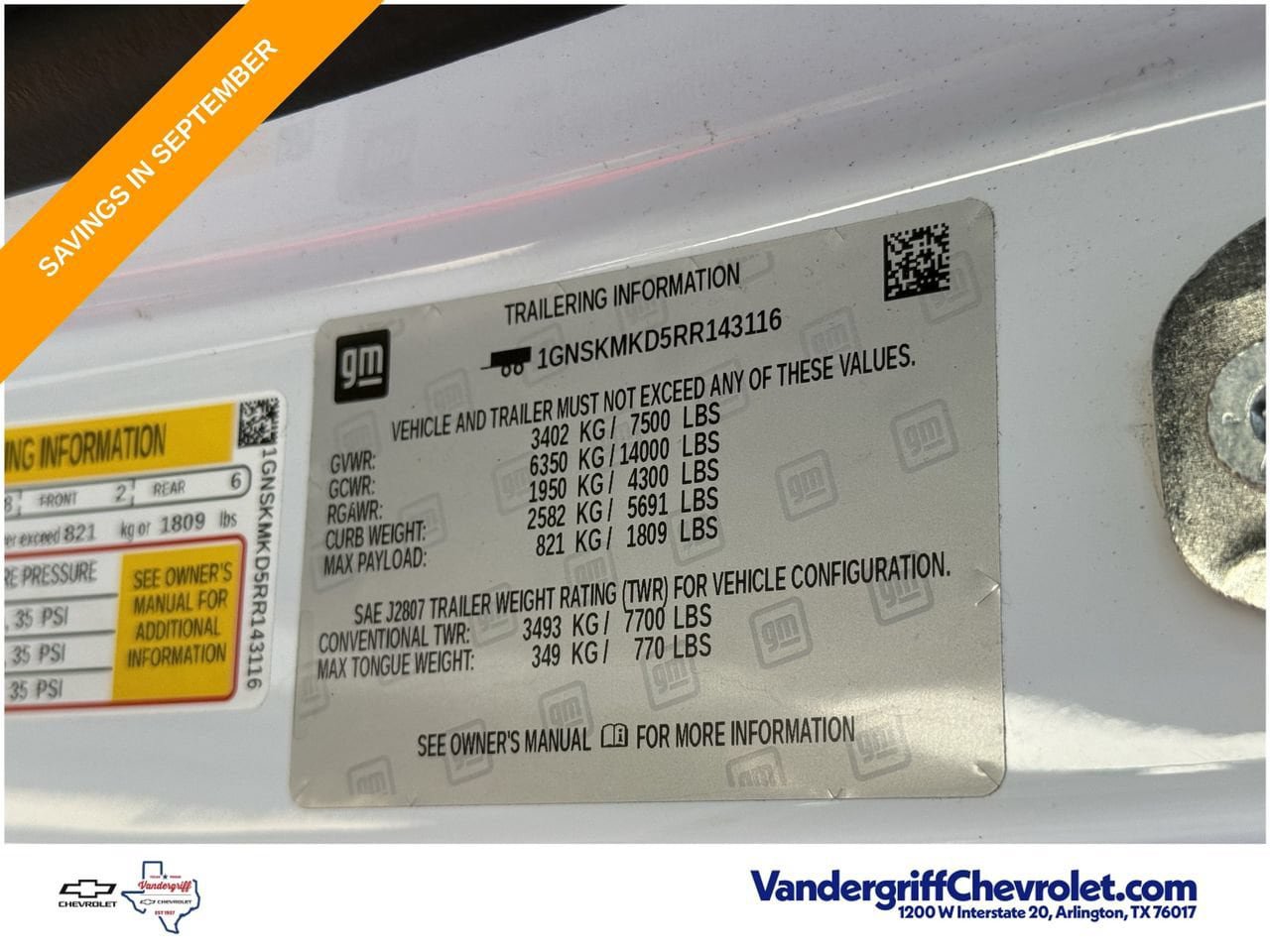 Certified 2024 Chevrolet Tahoe LS w/ Driver Alert Package AWD/4WD image 30