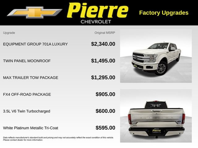 Used 2019 Ford F150 Platinum w/ Equipment Group 701A Luxury image 13